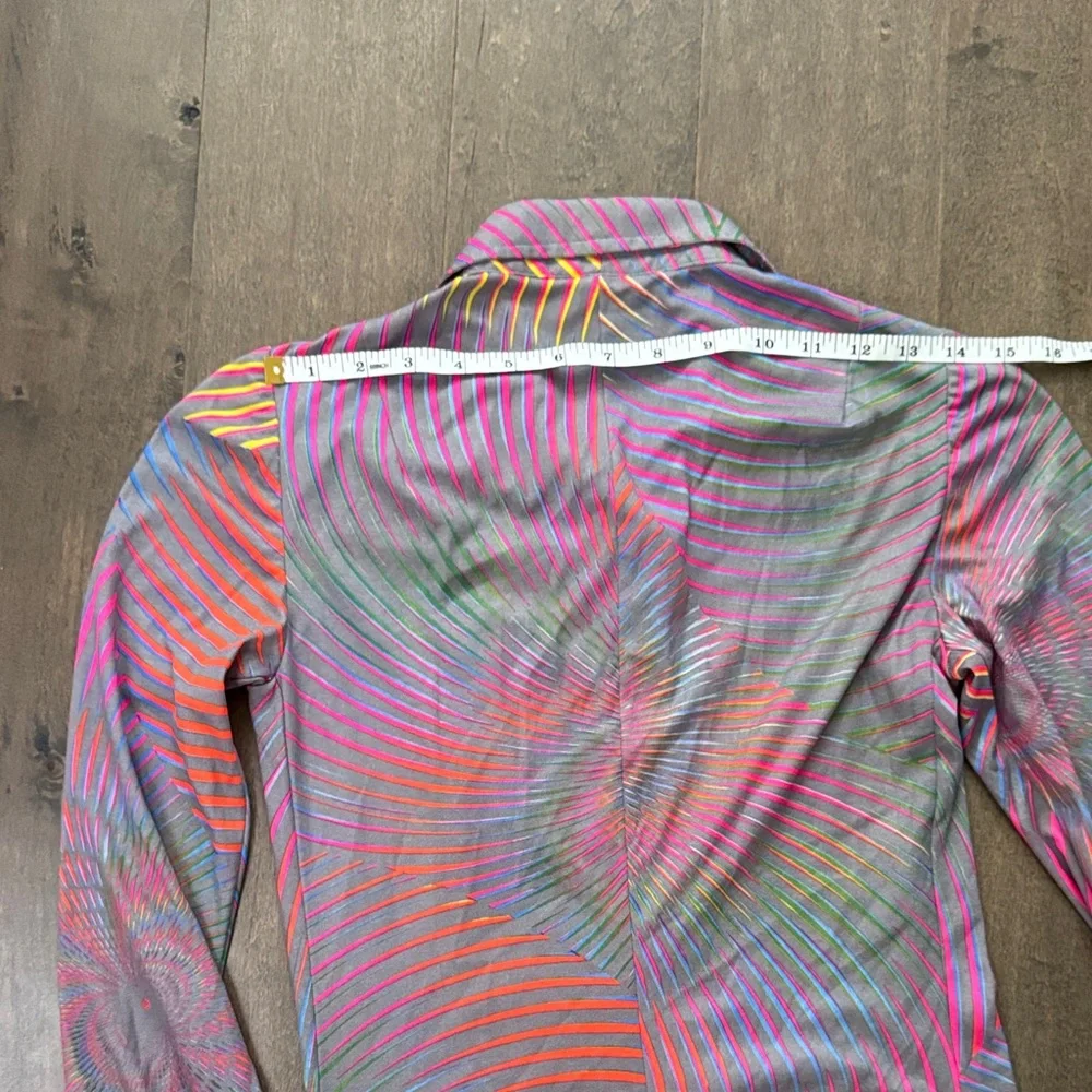 Vintage Colorful Women's Dress - Made in Italy - Picture 9 of 10